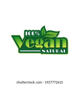 Vegan logo collection design template