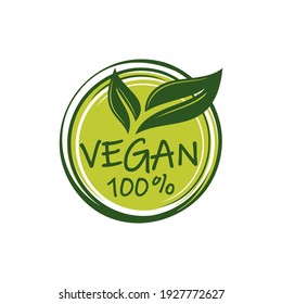 Vegan logo collection design template