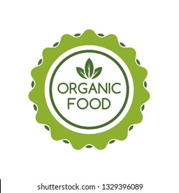 Vegan Logo Design. Vector Illustration
