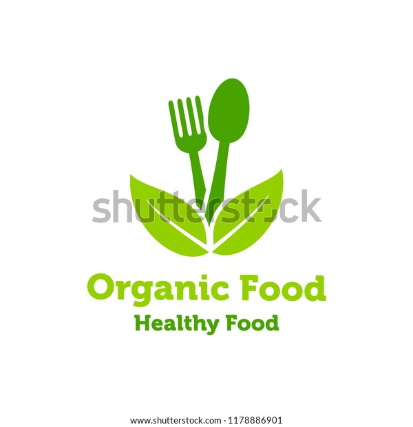 Vegan Logo Design Vegetarian Food Restaurant Stock Vector (Royalty Free ...