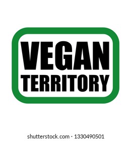 vegan logo in frame green and black colours