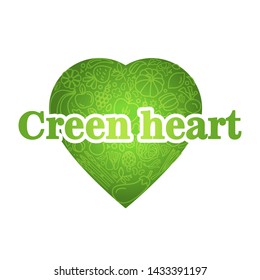 Vegan logo. Go Vegan logo concept. Vector hand drawn illustration