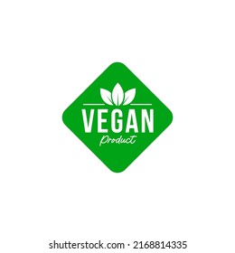 logo vegano para etiquetas de insignia de comida verde vegetal para negocios de productos