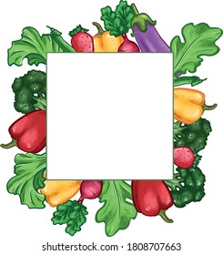 Vegan Menu backgrounds with various vegetables for your decoration