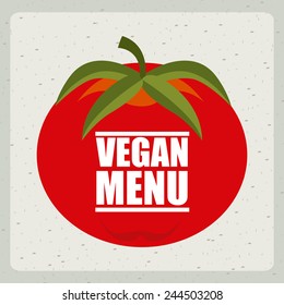 vegan menu design, vector illustration eps10 graphic