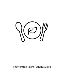 vegan menu icons symbol vector elements for infographic web 