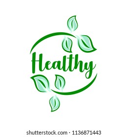 Vegan menu. Logo, badge template for cafe, restaurant.
