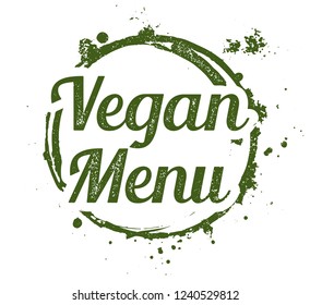 Vegan Menu Stamp