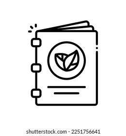 Vegan Menu vector icono de contorno negro estilo de contorno.Puede utilizarse para invitación a boda, diseño de tarjeta y diseño de fondo
