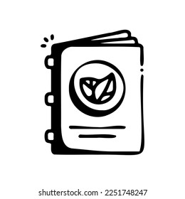Vegan Menu vector icon hand drawn style.Can be use for wedding invitation, card design and background design