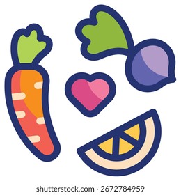 Vegan Modern Vetor Icon - Modelo de Símbolo de Ilustração Mínima para Web Mobile App UI Design