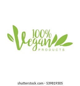 Vegan Logo Concept Vector Sign Handwritten Stock Vector (Royalty Free ...