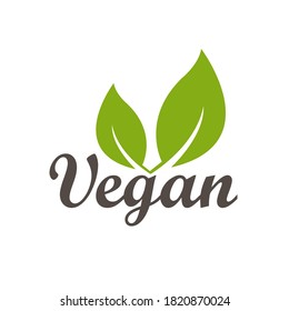 vegan natural product icon and elements vector