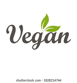 vegan natural product icon and elements vector