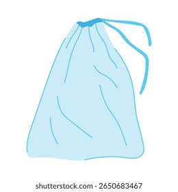 nylon caseiro, algodão ecológico, durável fino sinal de saco de filtro de leite de noz vegan. símbolo isolado ilustração vetorial