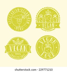 Vegan old badges