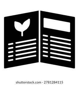 Vegan option icon representing plant-based choices and sustainable lifestyle.