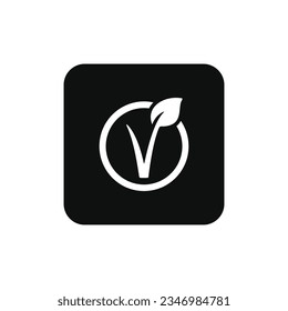 Veganisches Zeichen-Symbol