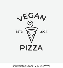 vegan pizza logo inspiration by carrot icon images design