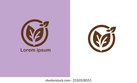 Vegan Plant-based Carne-free Sem laticínios Ilustração de design de logotipo único