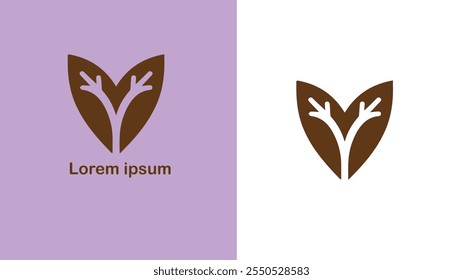 Vegan Plant-based Carne-free Sem laticínios Ilustração de design de logotipo único