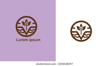 Vegan Plant-based Carne-free Sem laticínios Ilustração de design de logotipo único