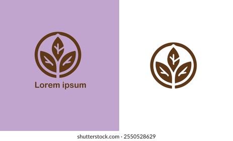 Vegan Plant-based Carne-free Sem laticínios Ilustração de design de logotipo único