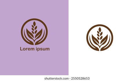 Vegan Plant-based Carne-free Sem laticínios Ilustração de design de logotipo único