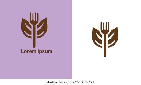 Vegan Plant-based Carne-free Sem laticínios Ilustração de design de logotipo único