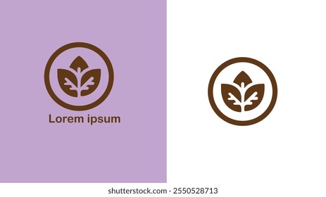 Vegan Plant-based Carne-free Sem laticínios Ilustração de design de logotipo único