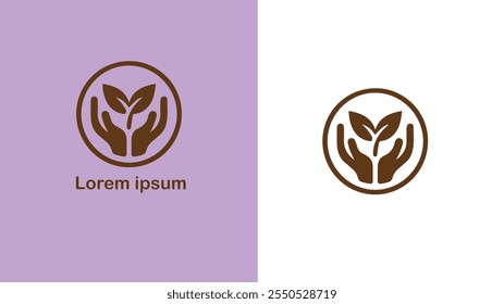 Vegan Plant-based Carne-free Sem laticínios Ilustração de design de logotipo único