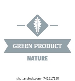 Vegan product logo. Simple illustration of vegan product vector logo for web