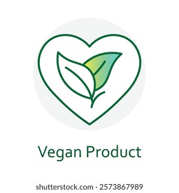 Vegan Product. Plant-inspired design promoting vegan, sustainable, and eco-friendly items.