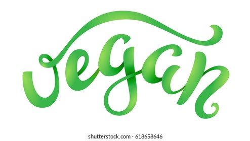 Vegan related lettering. Healthy food icons. Vector illustration.