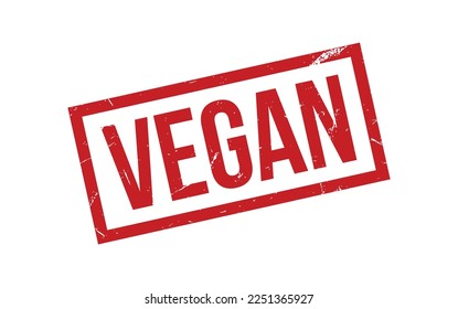 Vegan Rubber Stamp Seal Vector