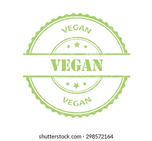 Vegan rubber stamp.Vegan grunge stamp.Vector illustration.