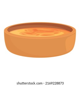 Vegan spanish soup icon cartoon vector. Cuisine food. Spain tapas