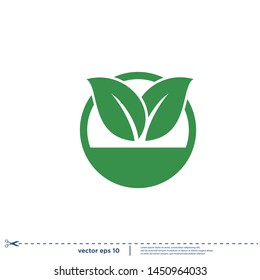 vegan stamp icon vector logo template