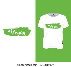 Vegan T Shirt Design Template