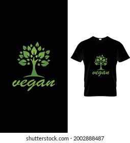 vegan t-shirt design for people.