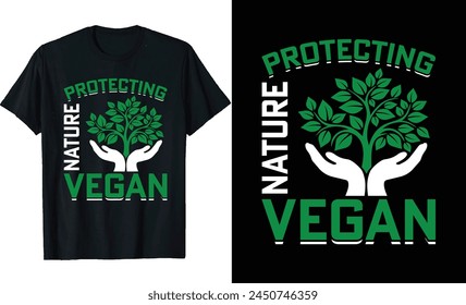 Vegan t-shirt design or vegan poster design or vegan shirt design
