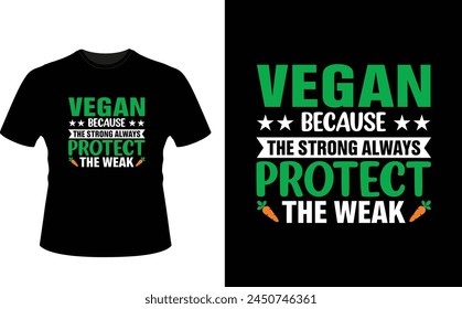 Vegan t-shirt design or vegan poster design or vegan shirt design
