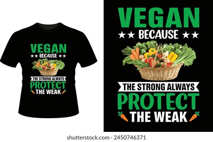 Vegan t-shirt design or vegan poster design or vegan shirt design
