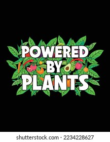 Vegan T-shirt Design Powered By Plants