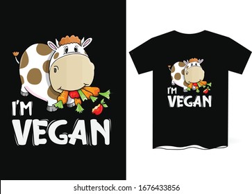 Vegan T-Shirt Design-Vegetarian T-Shirt Design