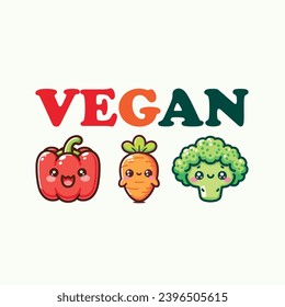 
Vegan - Typography Vector Design, Vegan Shirt, Funny Vegan T-Shirts, Vegetarian Shirt, Veterinarian tee, Vegetable Lover Gift
