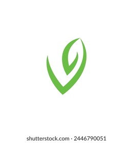 Vegan vector icon illustration design template