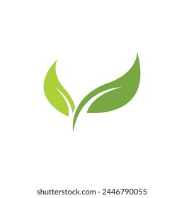 Icono de Vector vegano ilustración diseño Plantilla