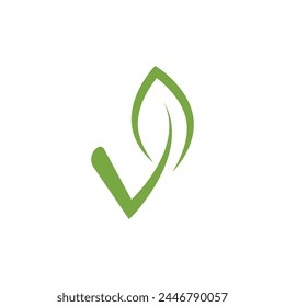 Icono de Vector vegano ilustración diseño Plantilla