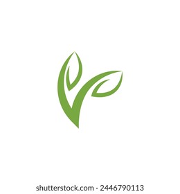 Vegan vector icon illustration design template
